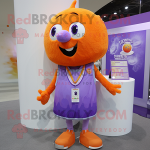 Lavendel oranje mascotte...