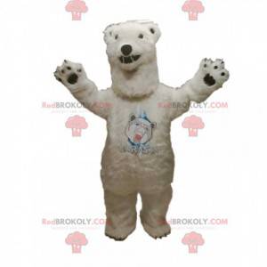 Mascotte d'ours polaire féroce. Costume d'ours polaire -