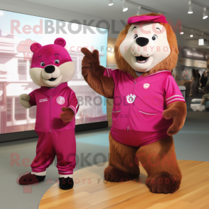 Magenta Beaver maskot...