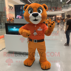 Orange Jaguar maskot...