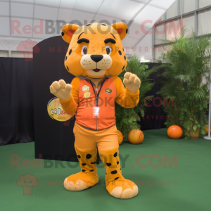 Orange Jaguar maskot...