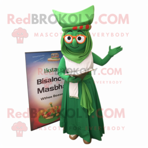 Grön Tikka Masala maskot...