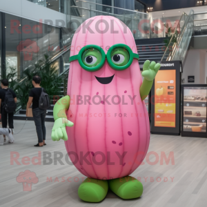 Pink Cucumber mascotte...