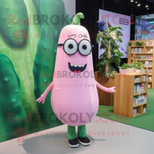 Pink Cucumber mascotte...