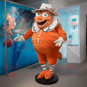 Tan Clown Fish maskot drakt...