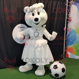 White Soccer Goal maskot...