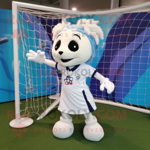 White Soccer Goal maskot...