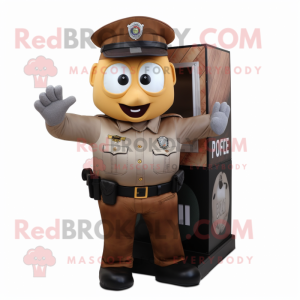 Rust politibetjent maskot...