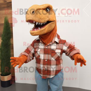 Rust T Rex maskot kostume...