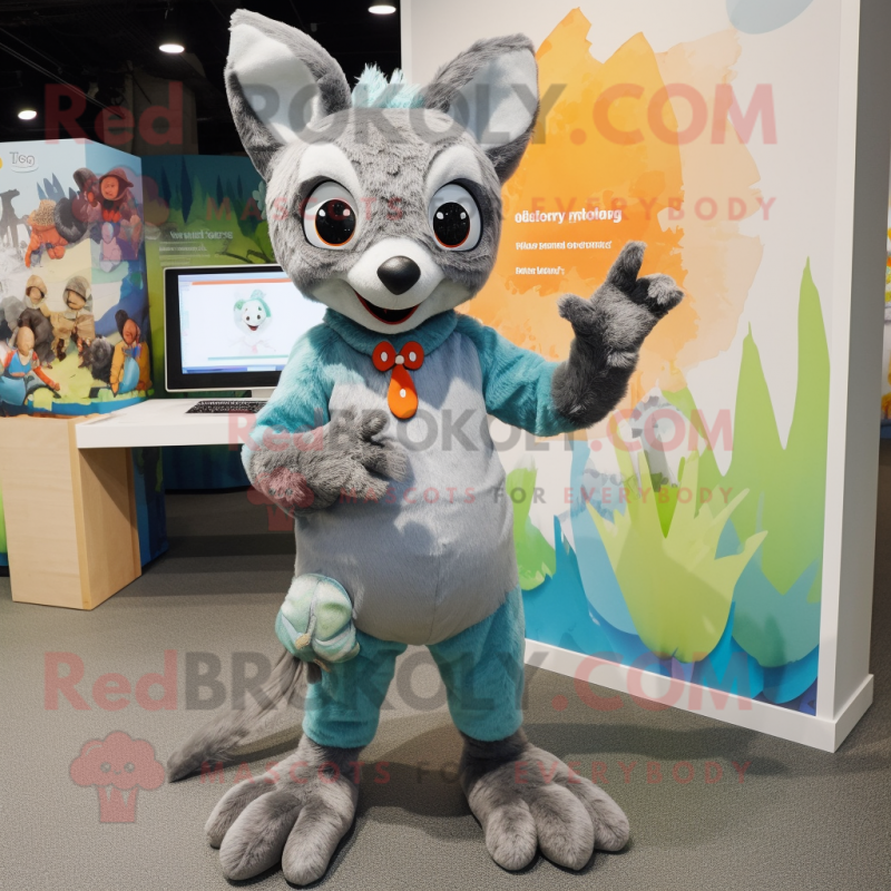 nan Chupacabra mascot costume character dressed with a Playsuit and Mittens nan Chupacabra mascot costume character dressed with a Playsuit and Mittens