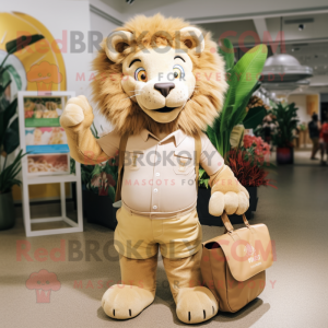 Postava maskota Tan Lion...