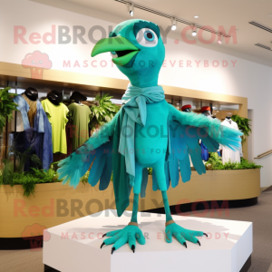 Cyan Archaeopteryx mascotte...