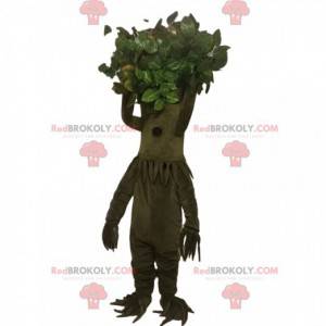 Khaki tree mascot with a pretty crown - Redbrokoly.com