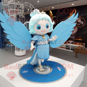 Himmelblå Cupid maskot...