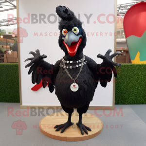 Black Rooster mascotte...