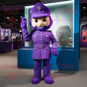 Purple Soldier maskot...