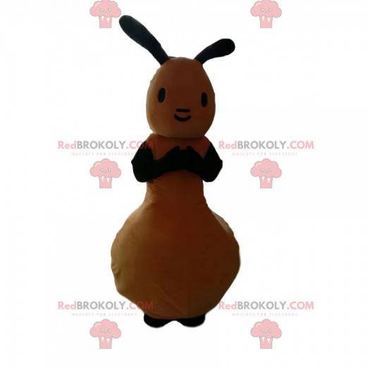 Simpatica mascotte di coniglio giallo - Redbrokoly.com