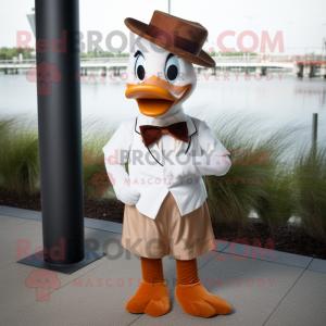 Rust Swans mascot costume character dressed with a Chinos and Bow ties