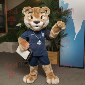 Navy Mountain Lion mascotte...