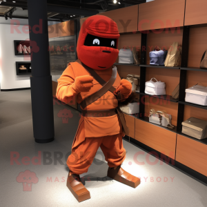 Rust Ninja mascotte kostuum...