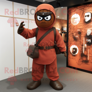 Rust Ninja maskot kostume...