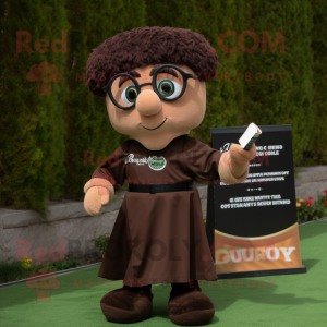 Brązowy kostium maskotki...