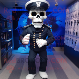 Navy Skull mascotte kostuum...