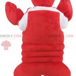 Urkomisches Hummermaskottchen mit weißem Trikot - Redbrokoly.com