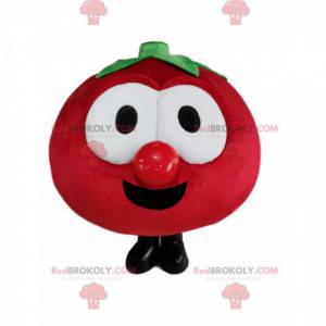 Mascote tomate vermelho muito alegre - Redbrokoly.com