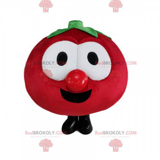 Velmi veselý červený rajče maskot - Redbrokoly.com