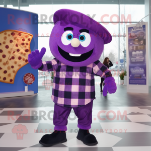 Lilla Pizza maskot kostume...