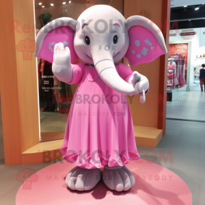 Pink Elephant mascotte...