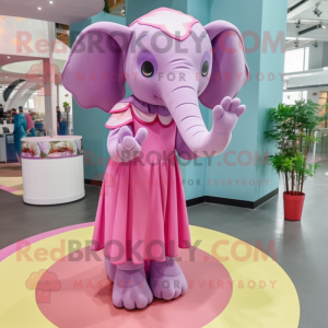 Pink Elephant mascotte...