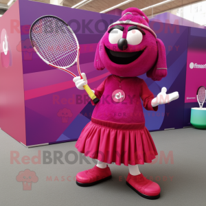 Magenta tennisketcher...