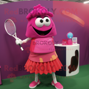 Magenta tennisketcher...