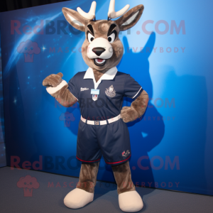 Navy Deer mascotte kostuum...