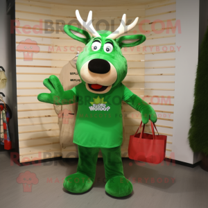 Green Moose mascotte...