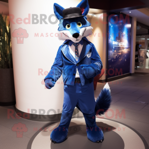 Blue Fox mascotte kostuum...