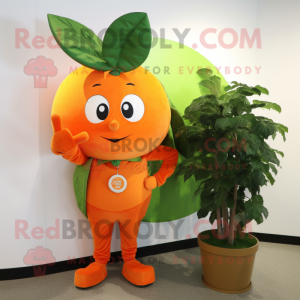 Orange spinat maskot...