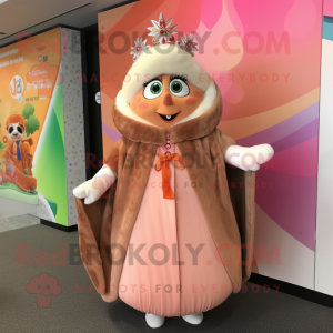 Peach Queen maskot kostym...
