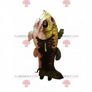 Yellow and brown trout mascot - Redbrokoly.com