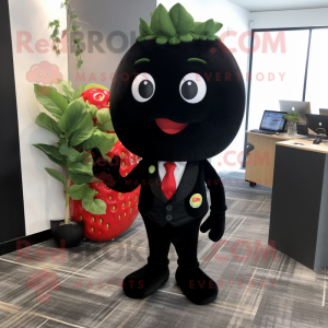 Black Strawberry mascotte...