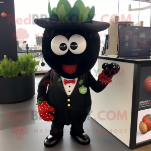 Black Strawberry mascotte...