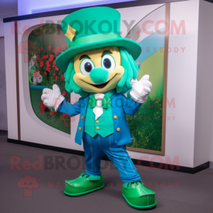 Cyanfarbener Leprechaun-Hut...