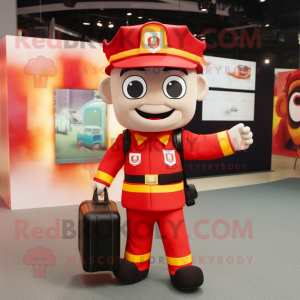  Fire Fighter maskot kostym...