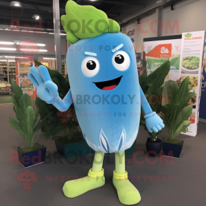 Sky Blue Celery maskot...