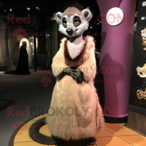 Tan Lemur mascotte kostuum...