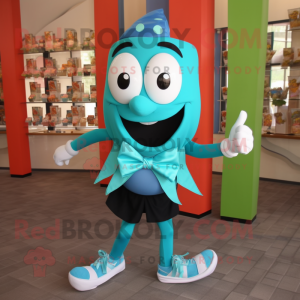 Turquoise Aglet mascotte...