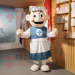 Creme irsk flag maskot...