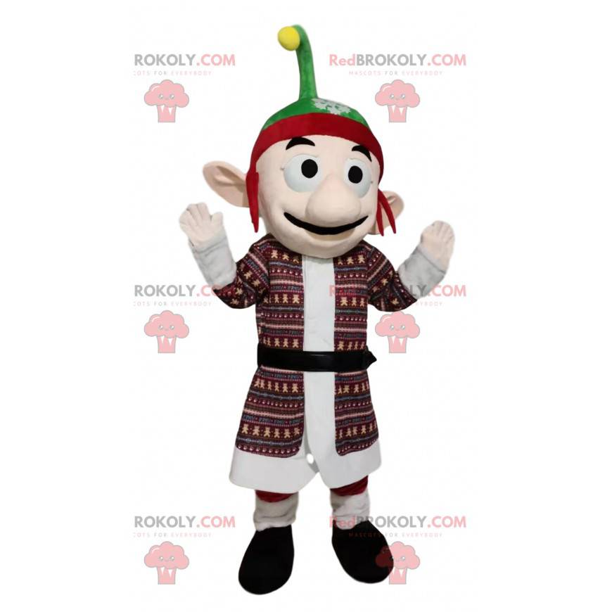 Leprechaun mascot with a red and green hat - Redbrokoly.com